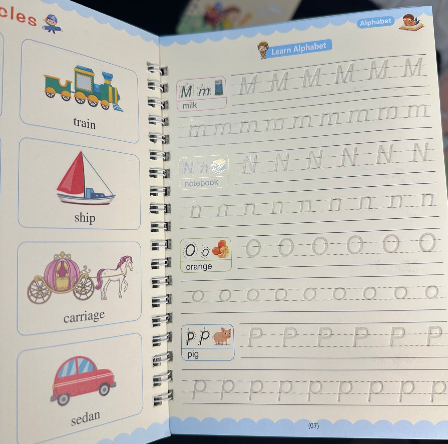 Magic Calligraphy Sank Book + Pen