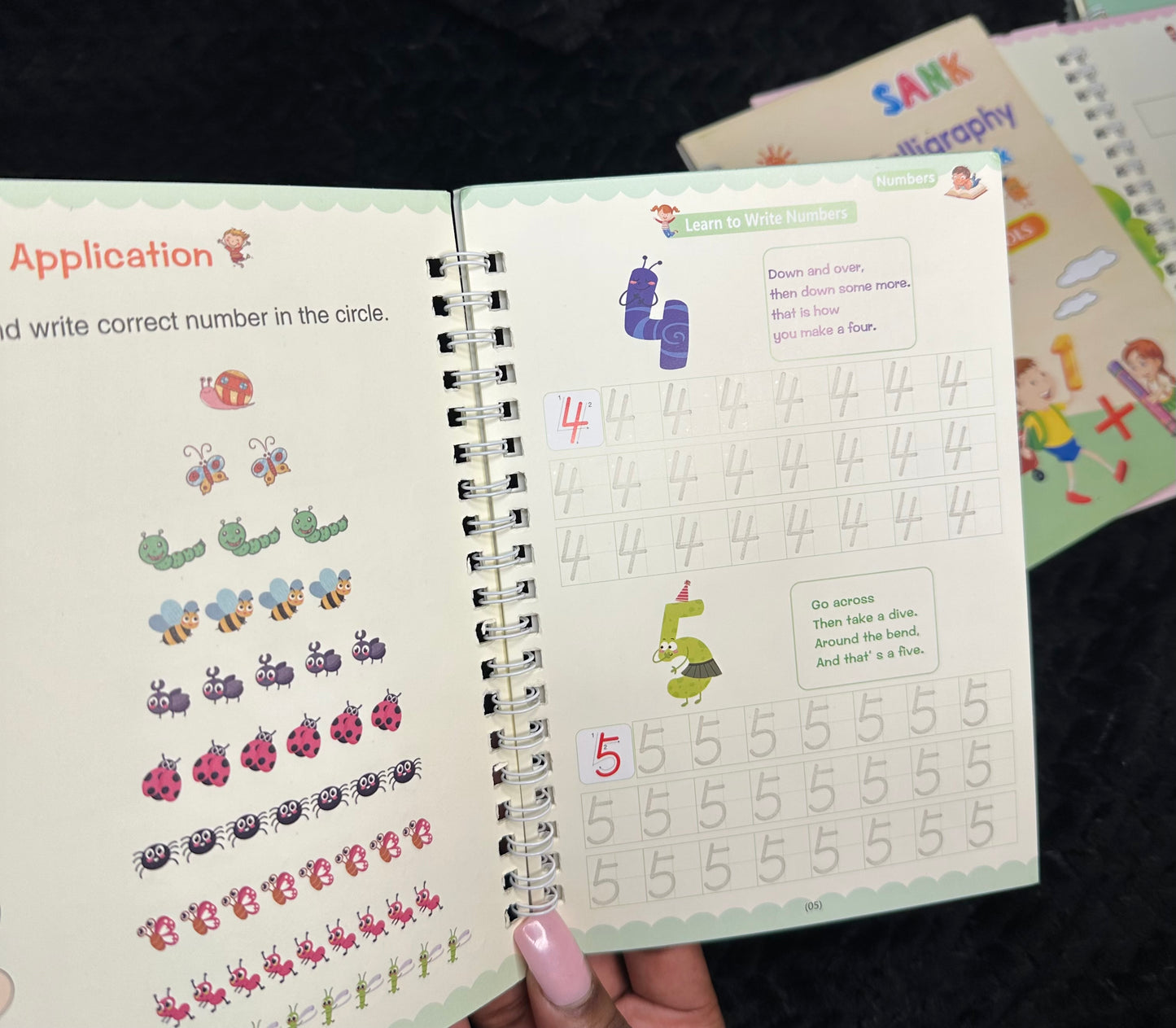 Magic Calligraphy Sank Book + Pen